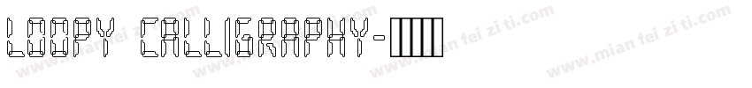 loopy calligraphy字体转换
